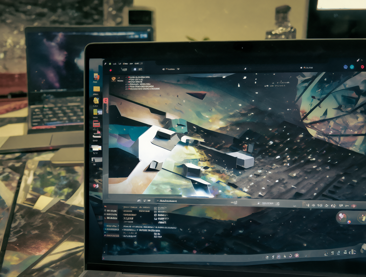 Pantalla de portátil mostrando un gestor de archivos en un sistema operativo Linux.