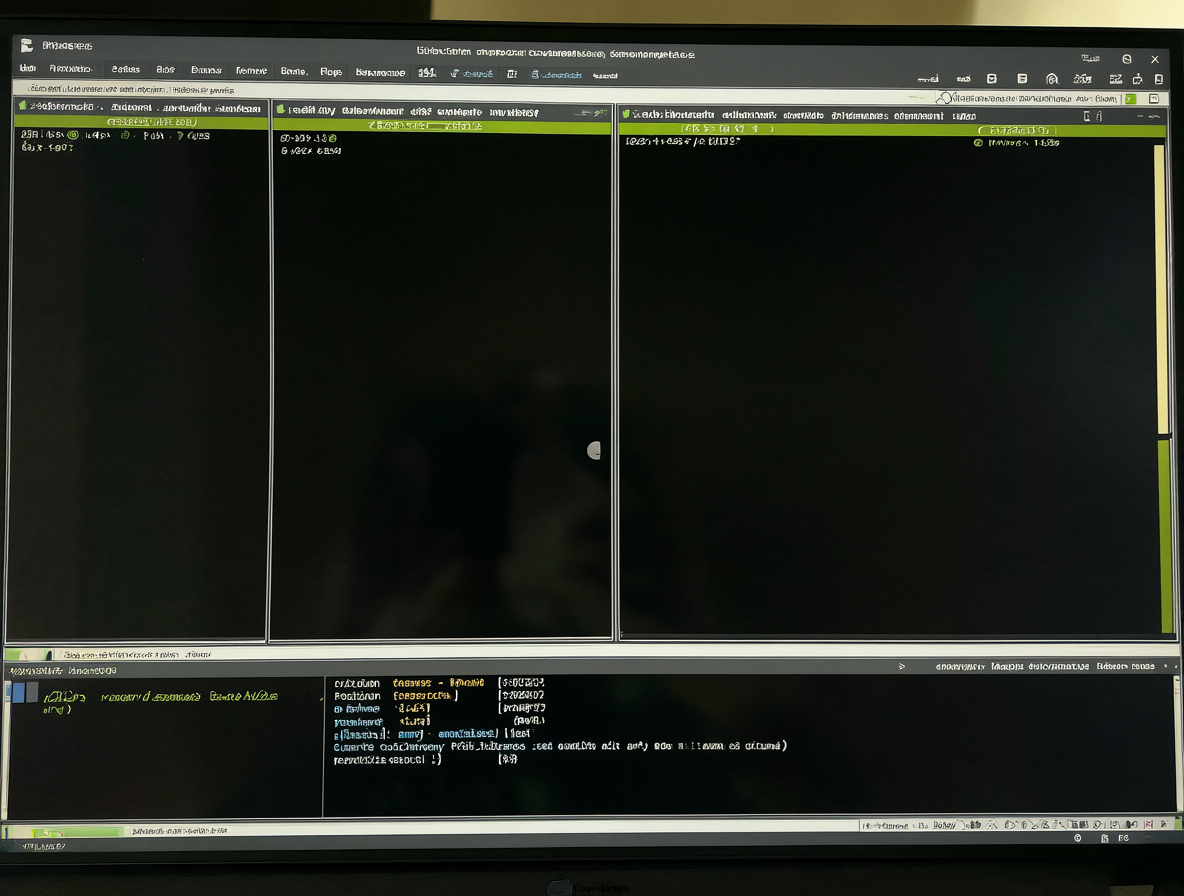 Pantalla del sistema operativo mostrando el comando rclone mount y la interfaz de Total Commander para acceder a archivos remotos.