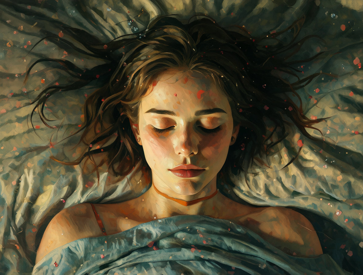 Retrato artístico de una persona en un entorno tranquilo, mostrando calma y comprensión interior tras descubrir su sexualidad.