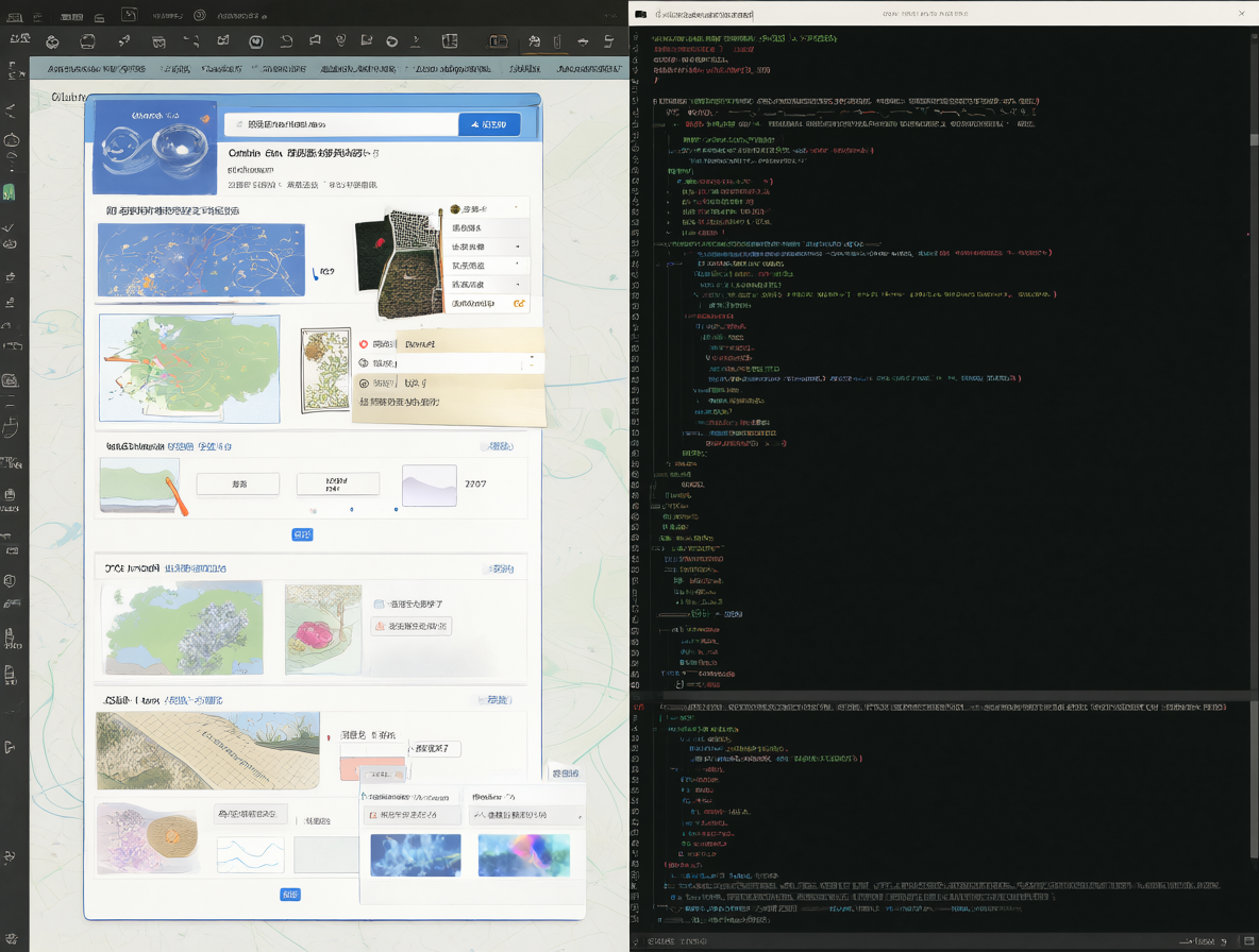 Split screen comparison of LM Studio GUI and Ollama terminal window in a code editor