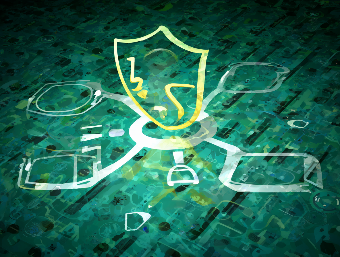 Representación conceptual de seguridad y cifrado de datos