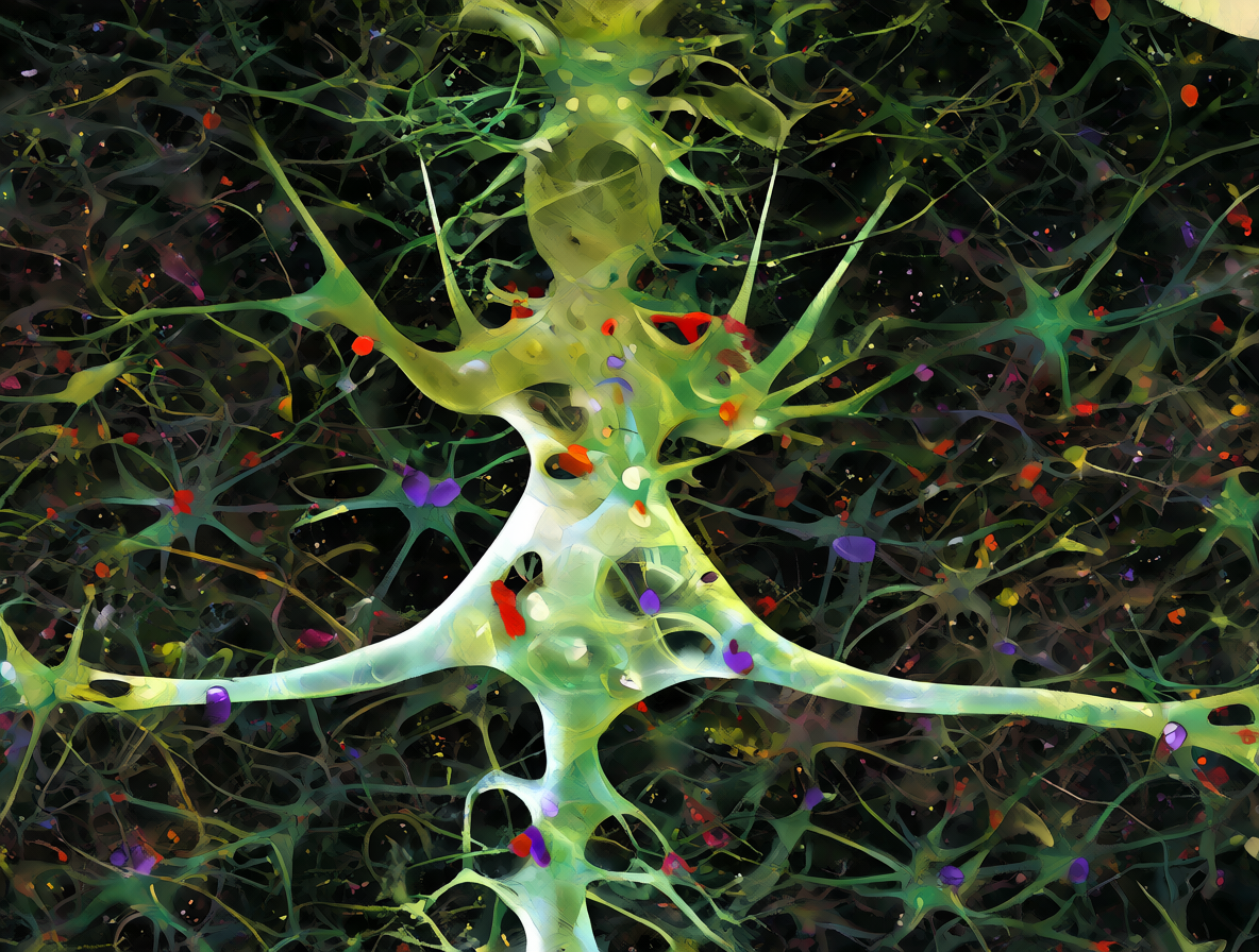 Red neuronal revelando la naturaleza humana