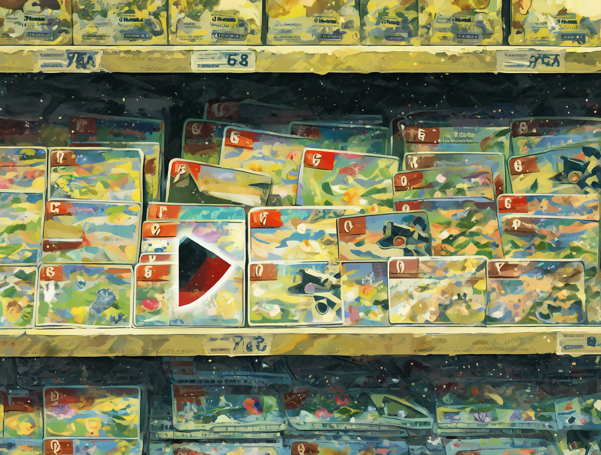 Estantería vacía en una tienda chilena, indicando que las tarjetas regalo físicas no se venden más.