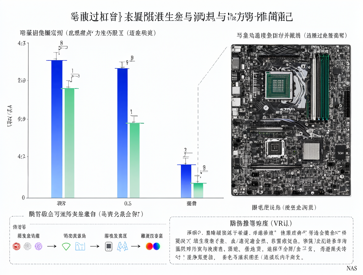 Diagrama detallado mostrando las diferencias de consumo eléctrico entre la CPU y la placa base.