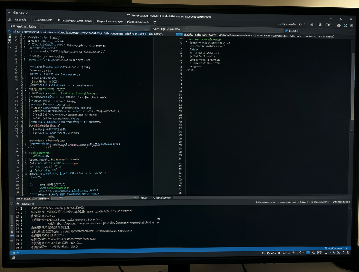 Representación visual de un script PowerShell ejecutándose y creando una carpeta de usuario nueva en Windows.