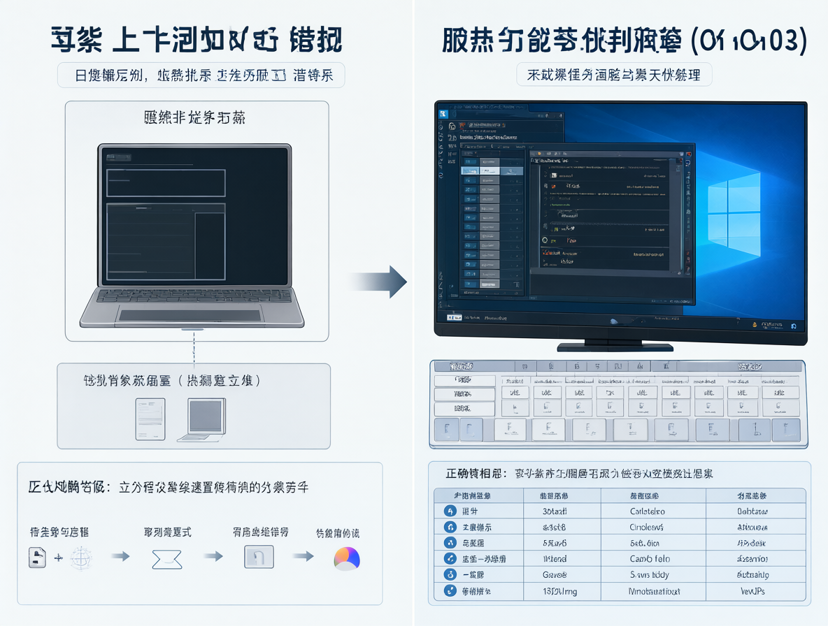 Diagrama técnico mostrando la arquitectura minimalista de Linux frente a la evolución de Windows Server hacia un entorno sin interfaz gráfica.