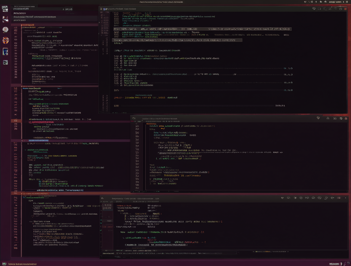 Pantalla de un ordenador mostrando el escritorio de Ubuntu con múltiples ventanas de terminal ejecutando comandos de instalación de software.