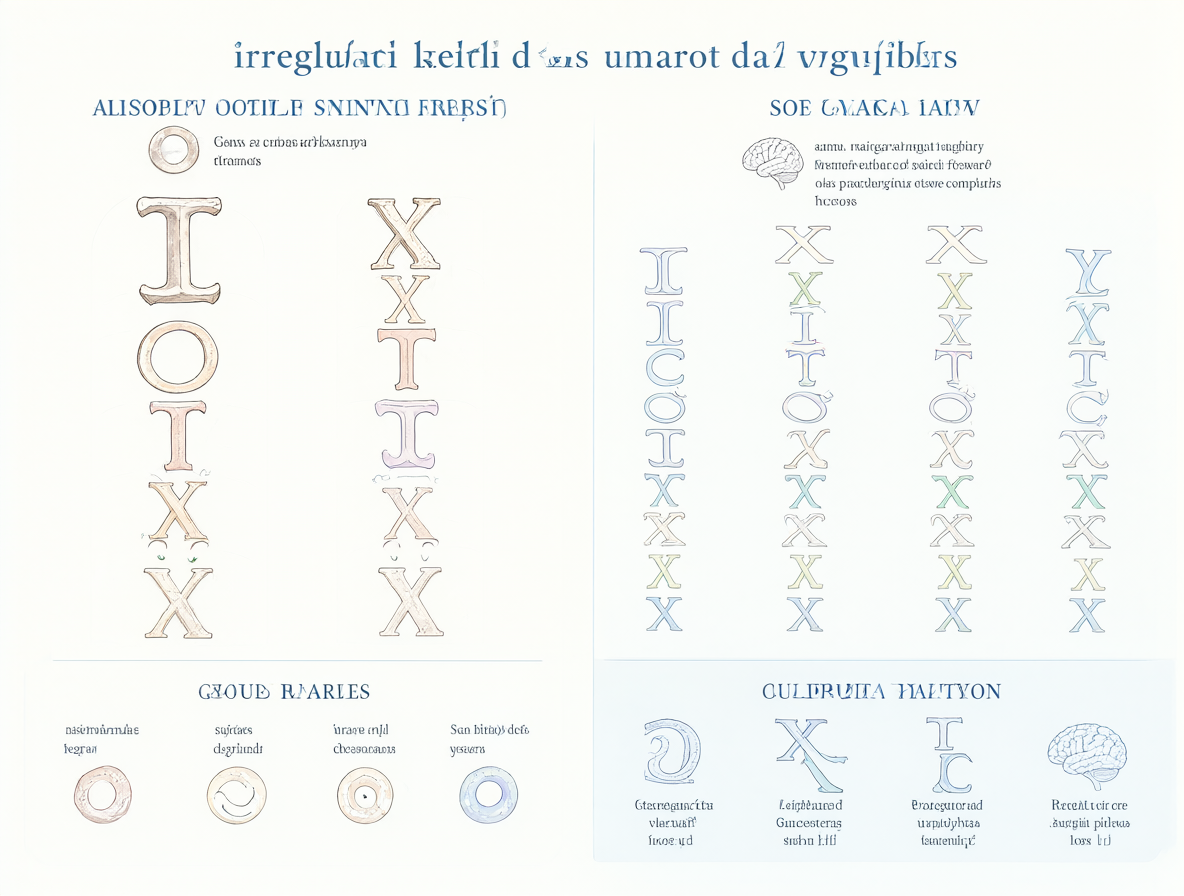 Infográfico educativo sobre la irregularidad de los números en español