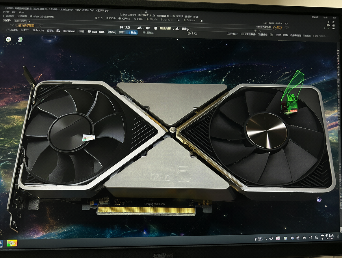 Escritorio de Linux mostrando una tarjeta gráfica NVIDIA RTX 3090 integrada en el sistema.