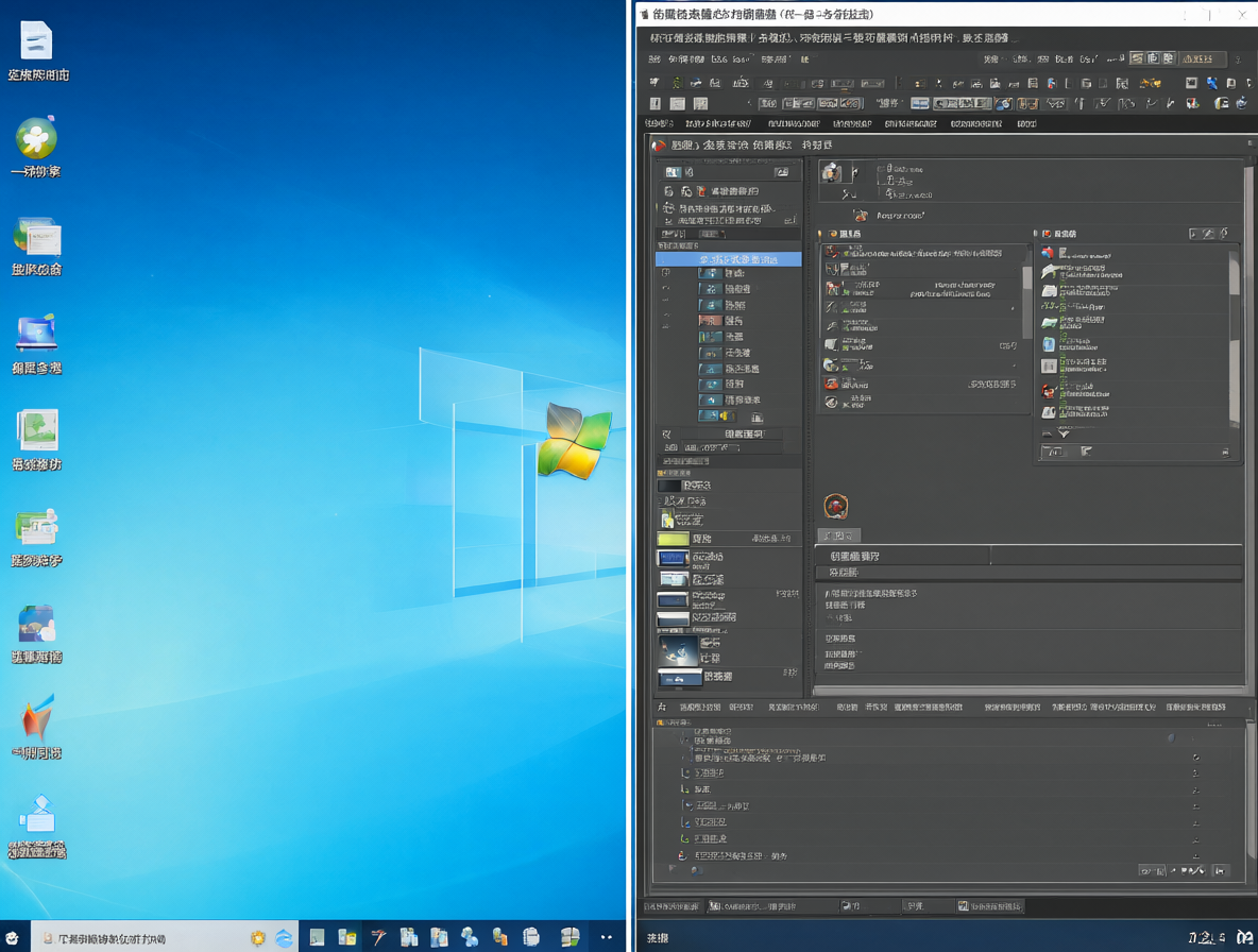 Una comparación lado a lado que muestra la interfaz de Windows junto con la ventana de selección de archivos de GIMP usando GTK.