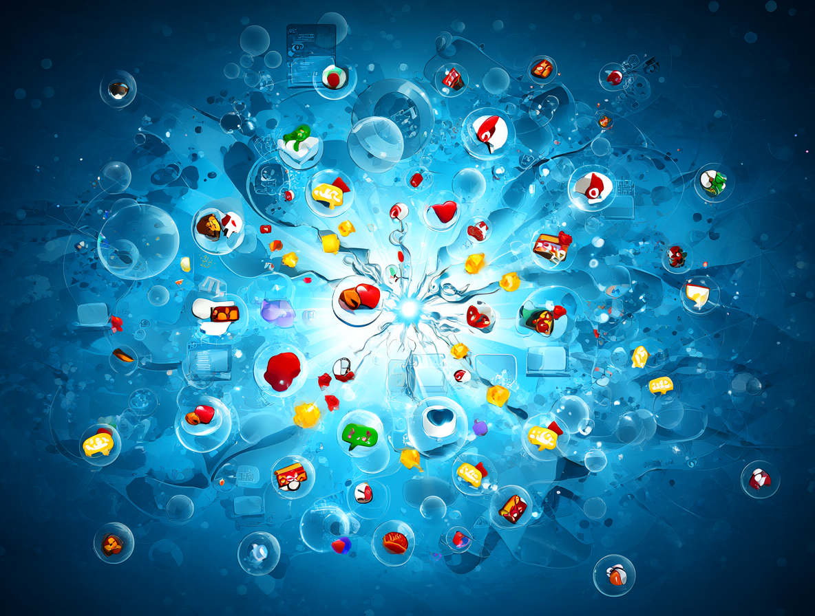 Ilustración conceptual sobre el bait de redes sociales y los triggers que generan engagement.