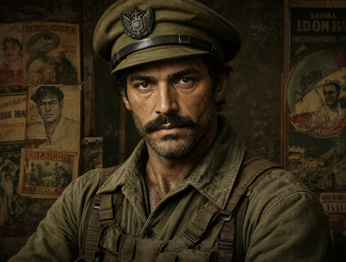 Portrait of the soldier from the novel