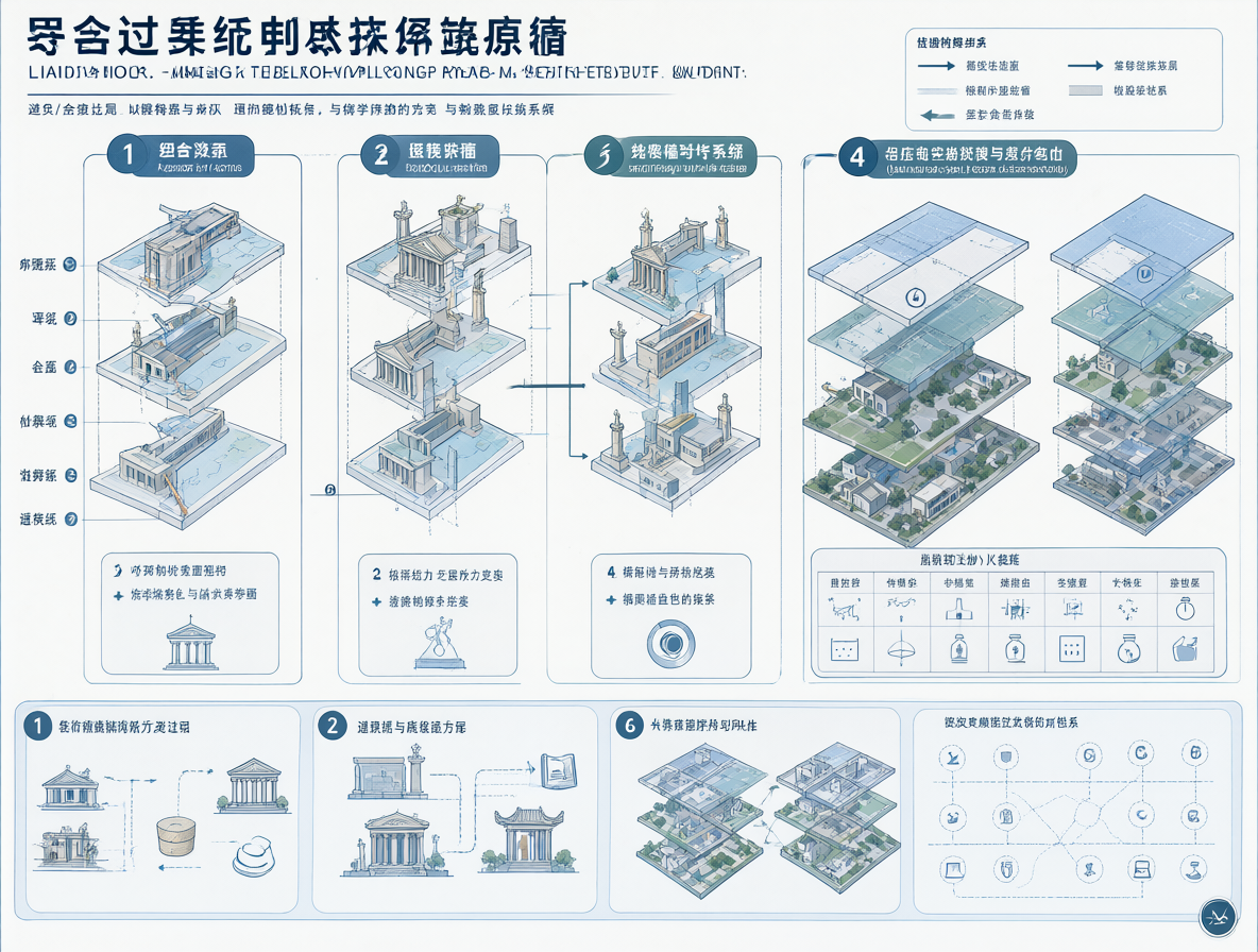 Gráfico que muestra dos diagramas: uno con una sola ventana central para la arquitectura antigua, y otro dividido en varios bloques para la arquitectura moderna.