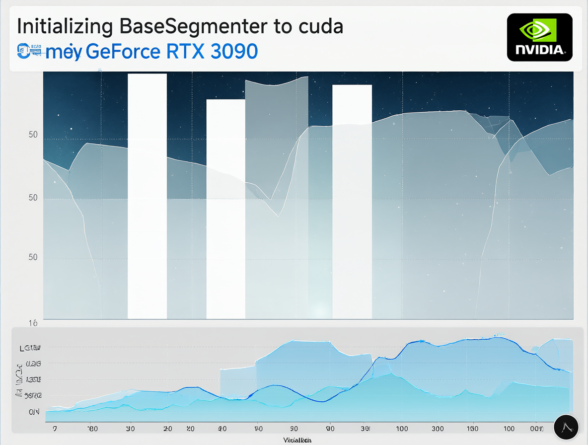 Pantalla mostrando el progreso de inicialización de BaseSegmenter en CUDA.