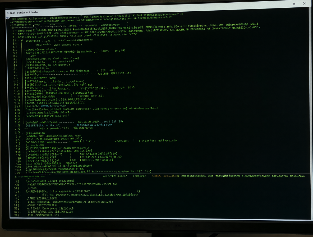 Pantalla de comando mostrando la activación exitosa de un entorno conda