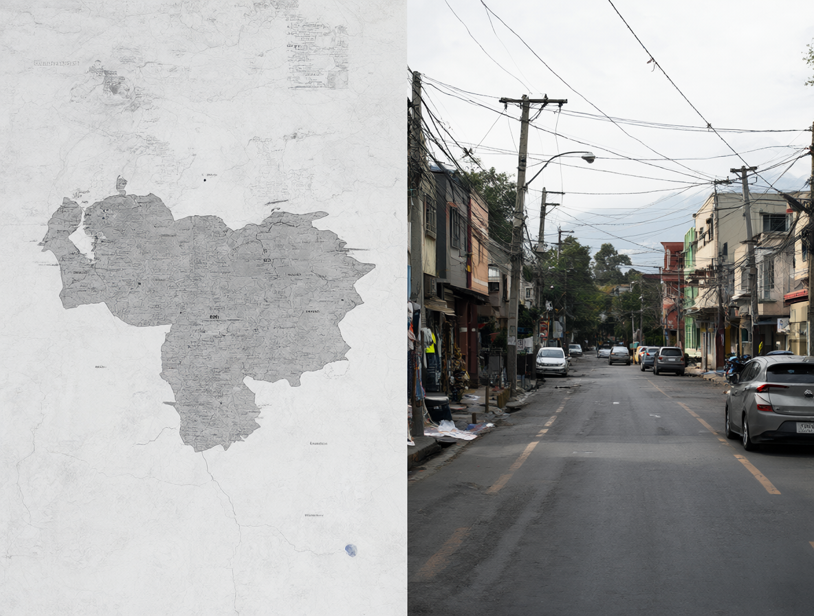 Imagen mostrando el agotamiento mediático en Venezuela y la normalización del tema en Chile.