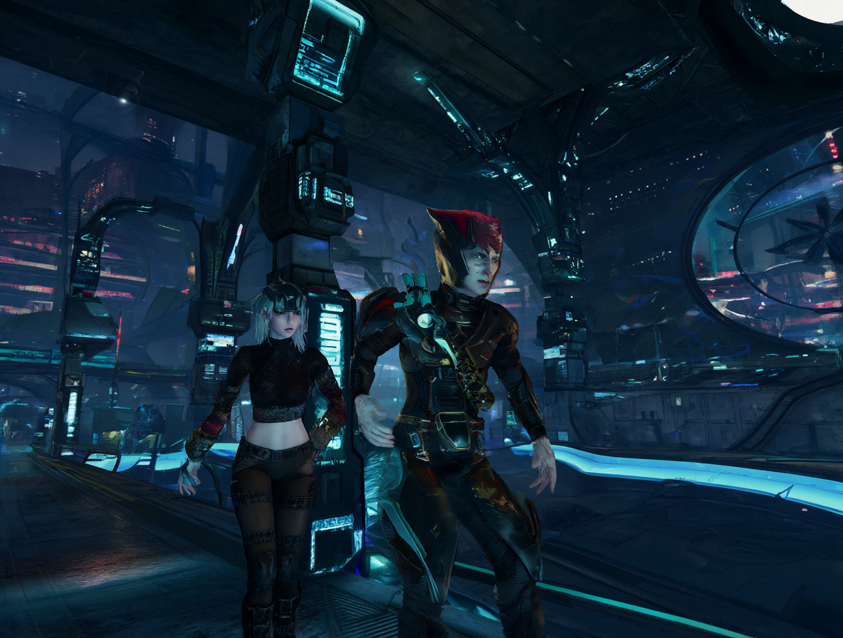 Lady Miyako y Tetsuo en Neo-Tokio