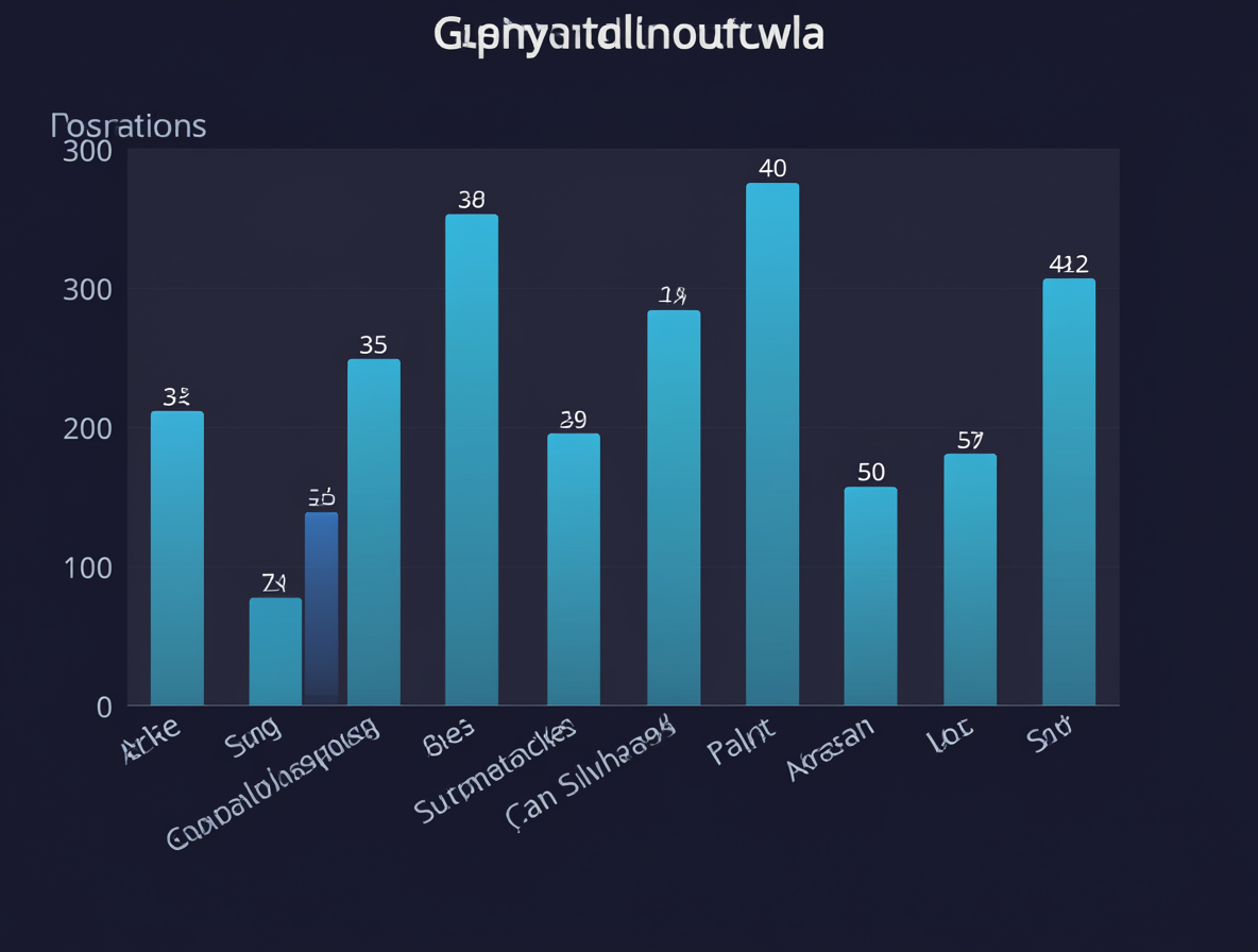 Gráfico estadístico comparativo de producción de anime
