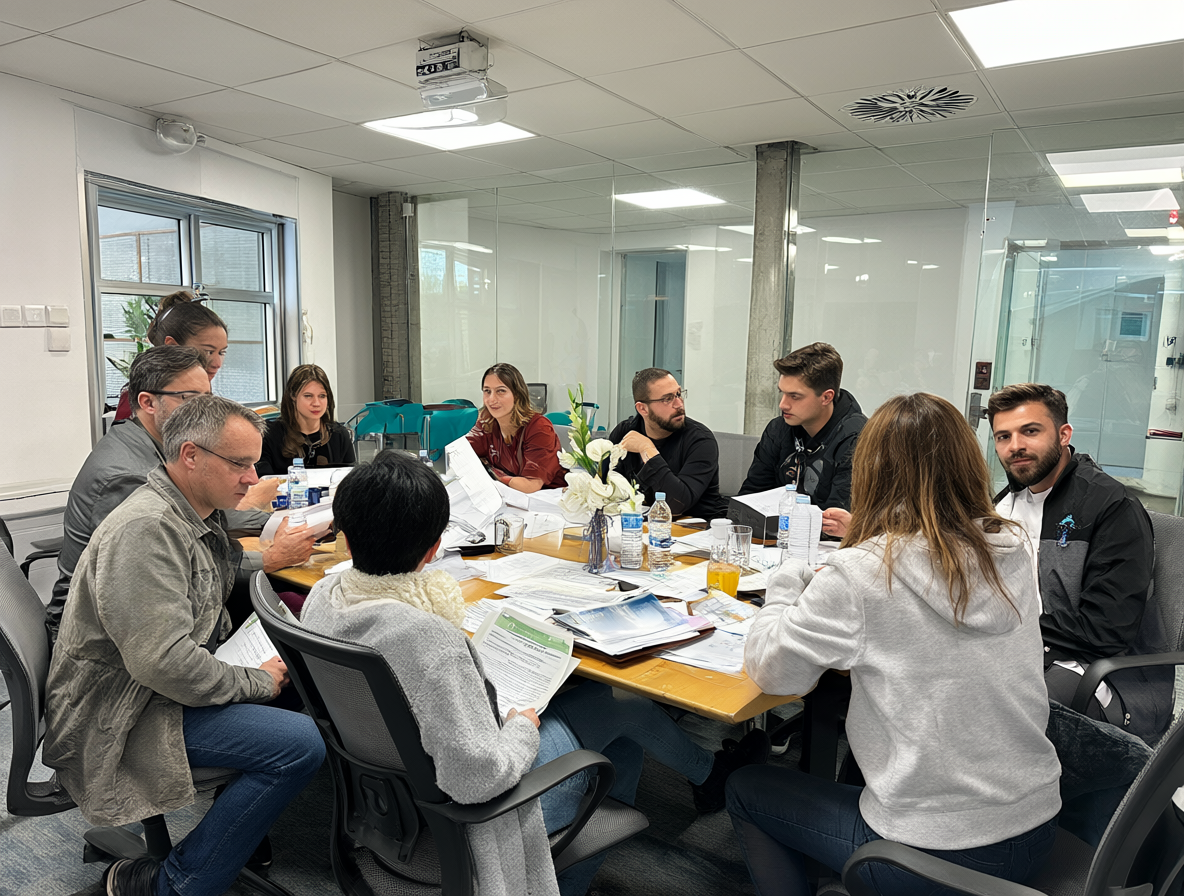 Profesionales en reunión ejecutiva