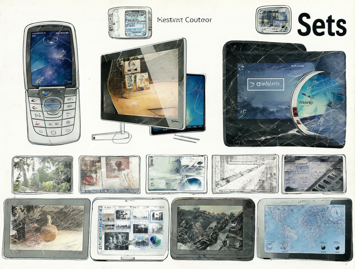 Collage mostrando los diseños conceptuales de proyectos de Microsoft que fueron cancelados o abandonados.