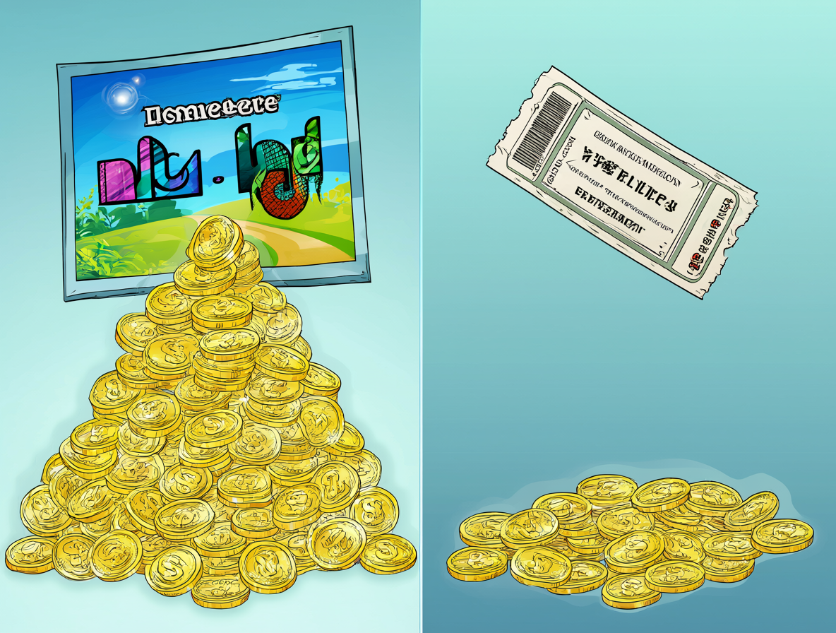 Representación visual que compara el potencial financiero de producir múltiples temporadas versus una sola película.