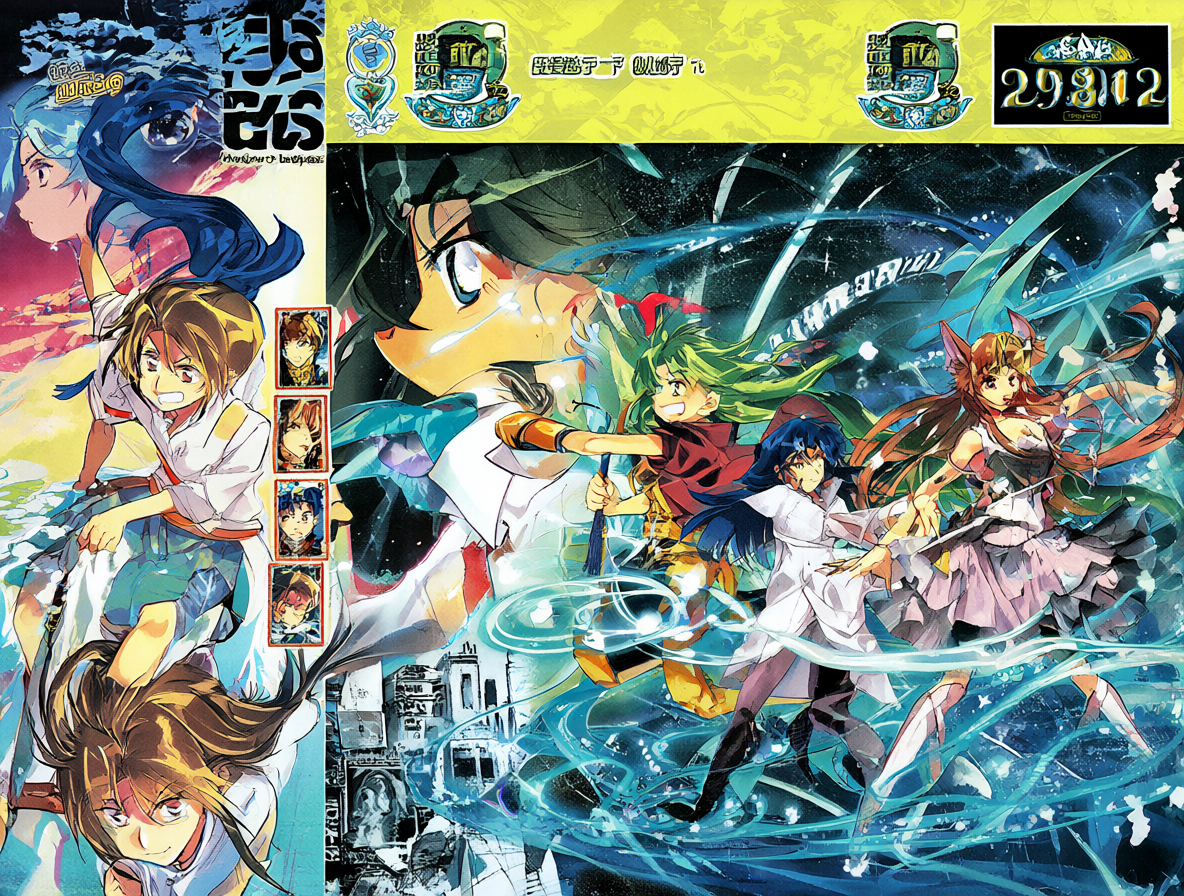 Arte promocional de la portada del juego Kakyūsei y la OVA