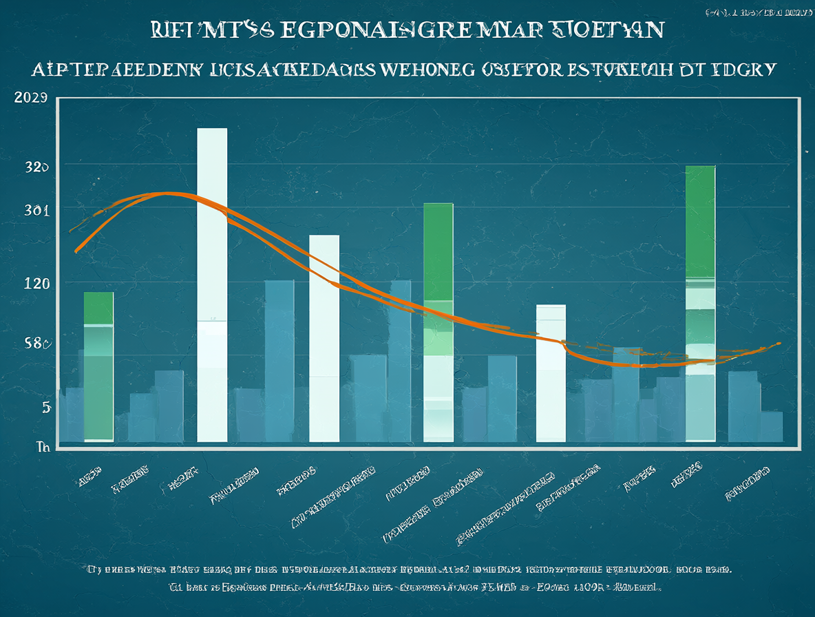 Gráfico de líneas mostrando datos económicos mensuales entre septiembre de 2025 y mayo de 2026, con una línea de tendencia naranja.