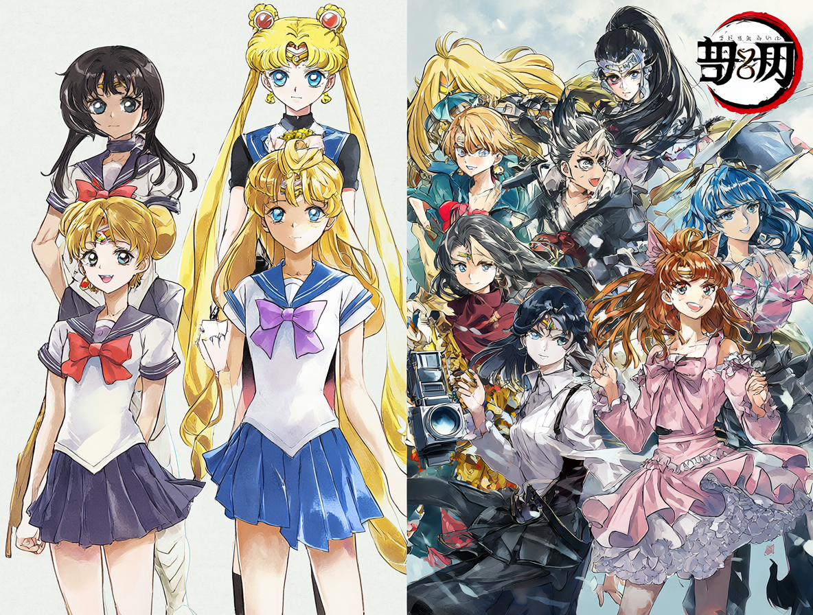 Ilustración que compara dos líneas temporales del anime: una con películas separadas y otra con secuelas integradas.