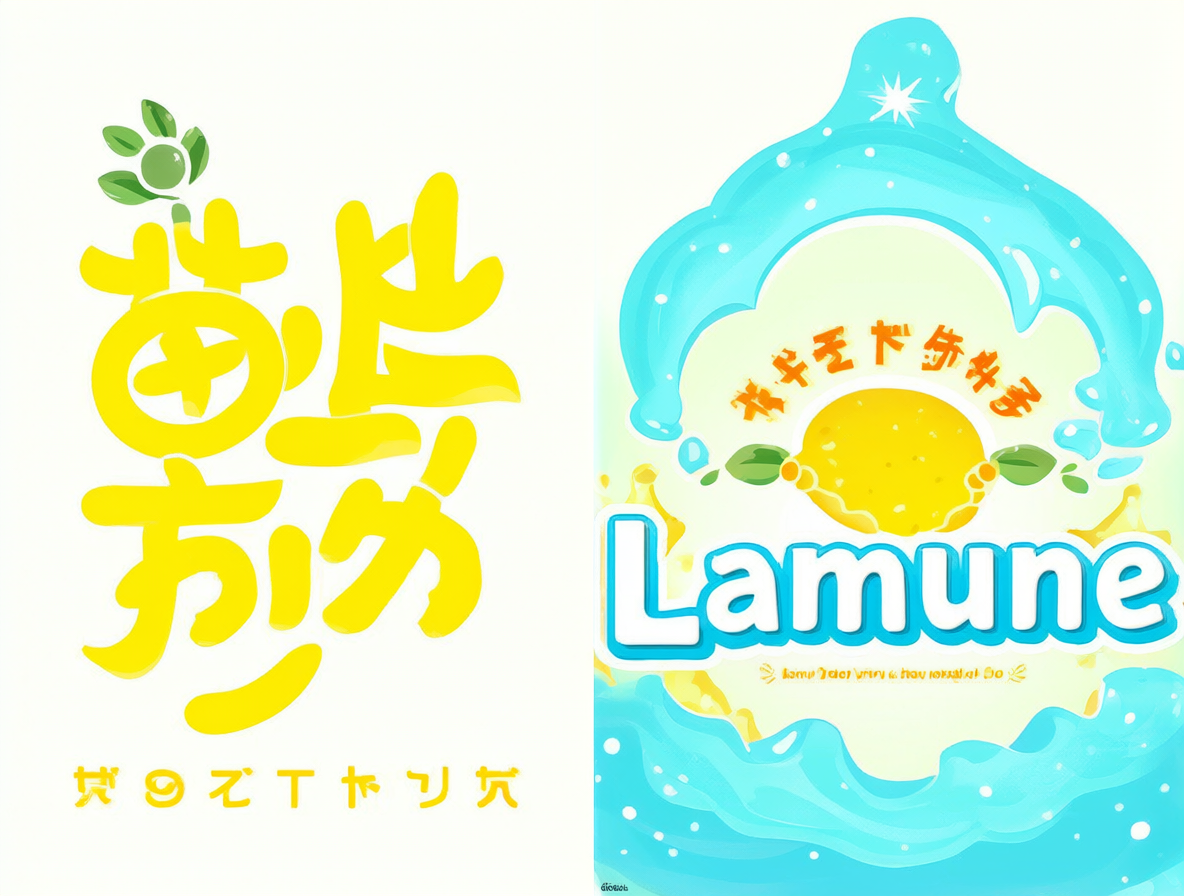 A split view comparing two anime logos