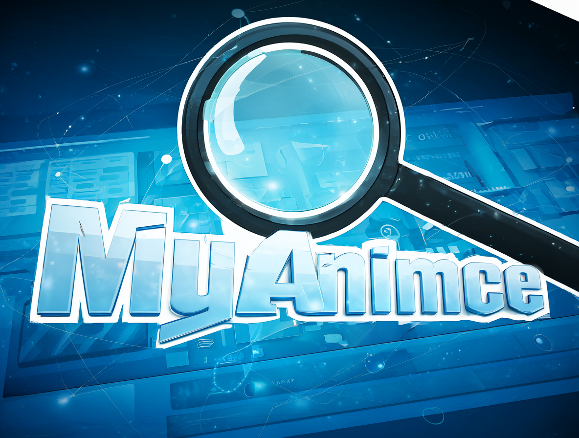 MyAnimeList logo with a magnifying glass icon