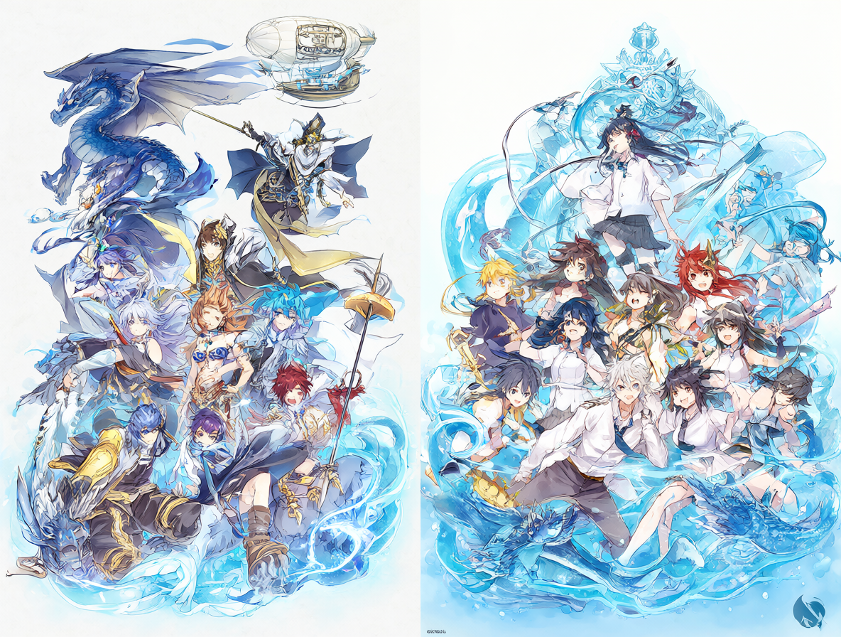Imagen dividida mostrando los géneros opuestos de los dos animes con nombres similares.