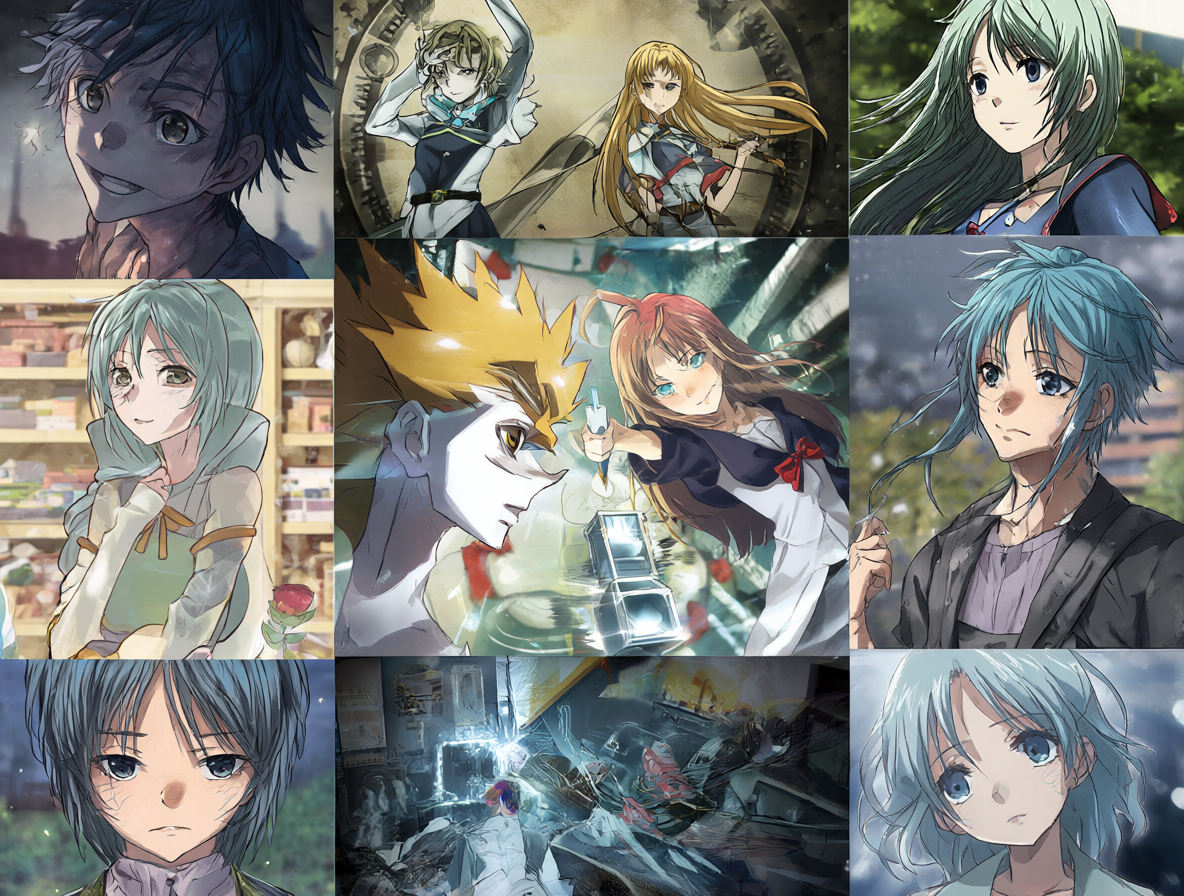Collage de personajes de series con secuelas esperadas