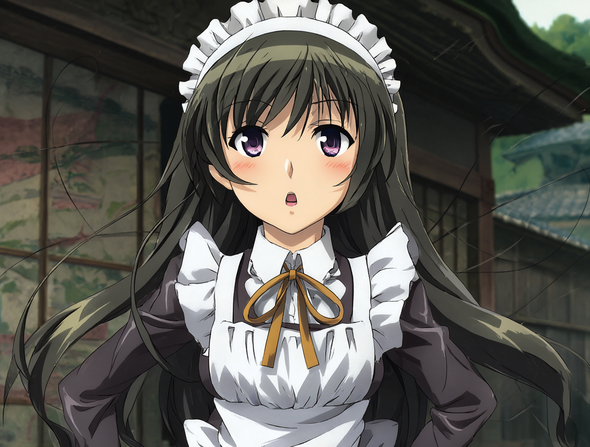 Retrato de la protagonista del anime Kannagi: Crazy Shrine Maidens