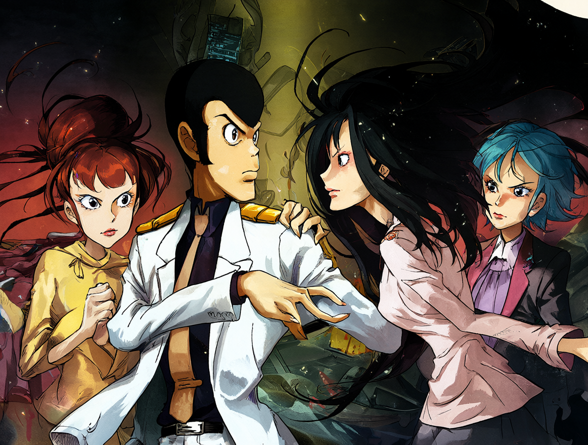 Poster del crossover cinematográfico entre Lupin III y Cat's Eye