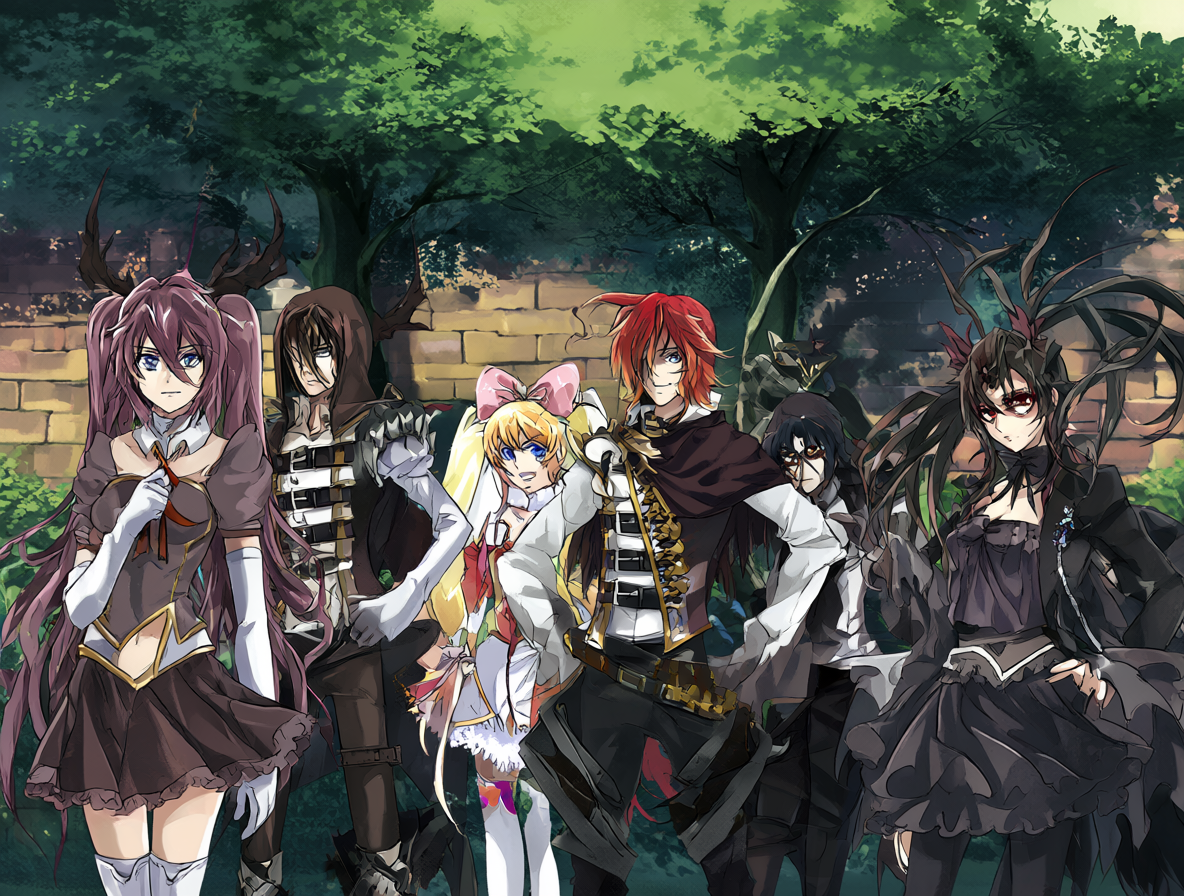 Imagen del equipo Hellsing mirando a las Cures.