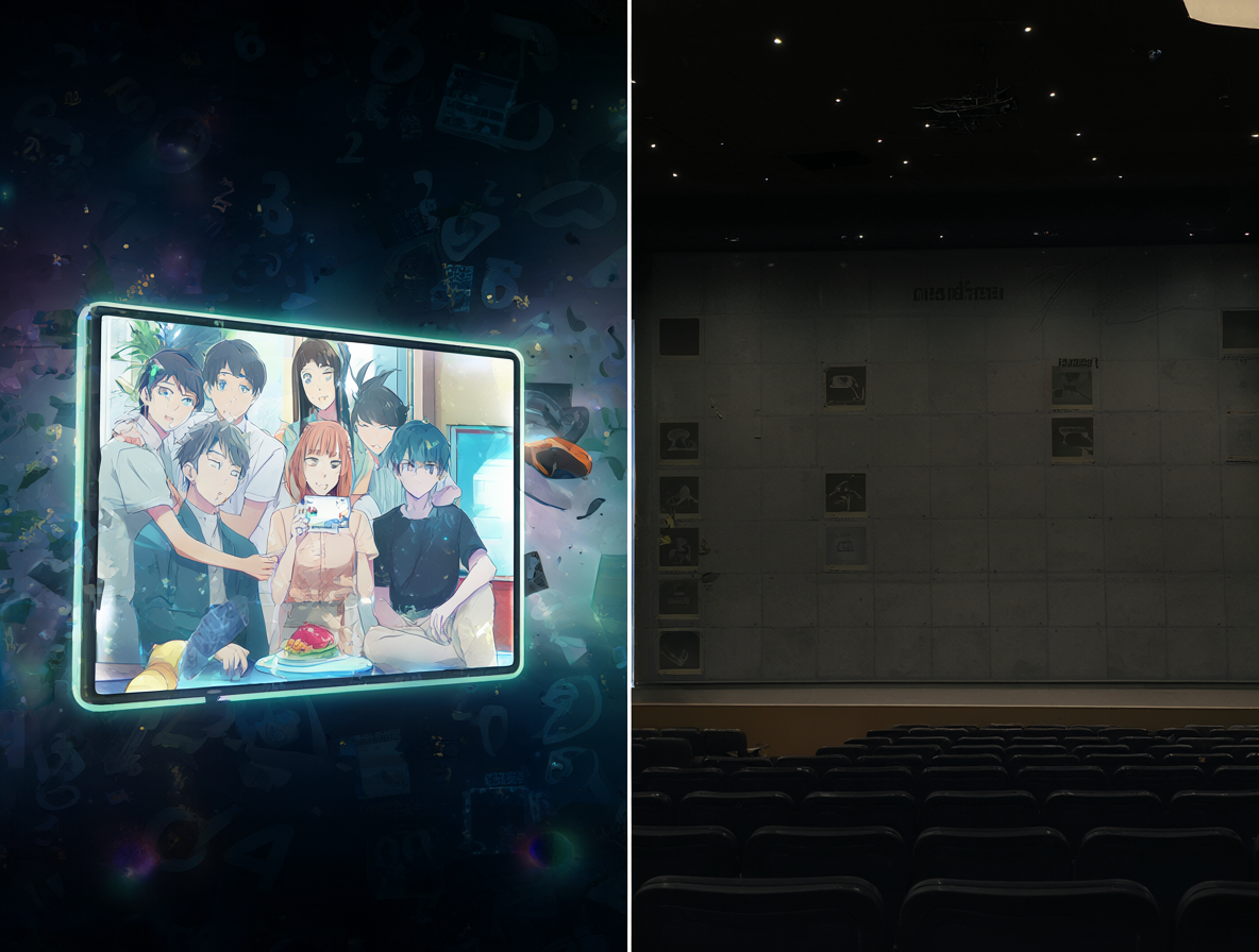 Imagen dividida mostrando la disponibilidad inmediata y el impacto cultural de ReLIFE en Netflix.
