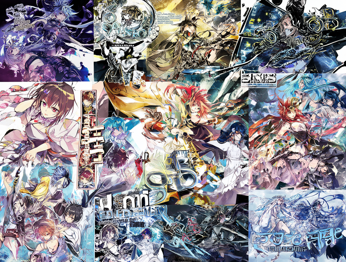 Un collage que muestra los títulos de la franquicia WIXOSS y cómo cambian entre temporadas.