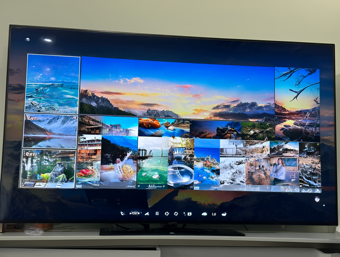 Vista de la nueva interfaz moderna de WebOS sin barra inferior.
