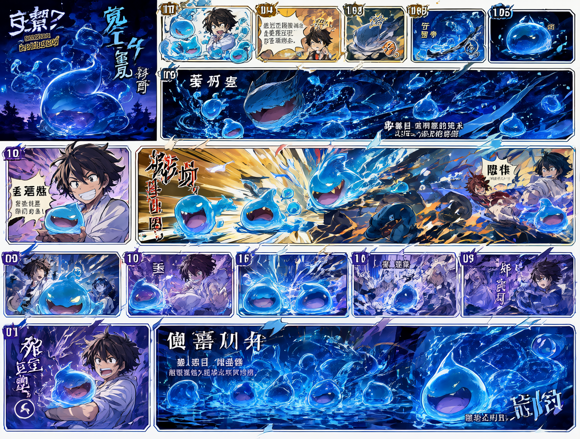 Infografía vertical con el orden cronológico de las temporadas y películas de Tensei Shitara Slime