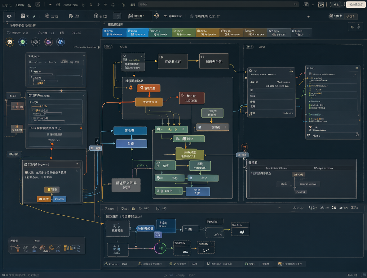 Diagrama mostrando nodos nativos de ComfyUI siendo utilizados para construir funcionalidades que antes dependían de extensiones incompatibles.