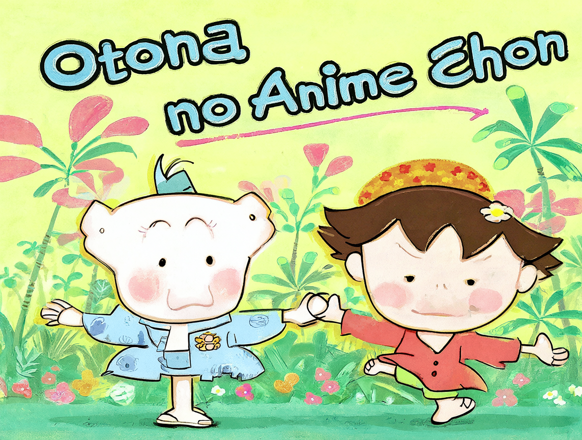 Portada del libro ilustrado animado de 2004 con los personajes Mugimaru y Posokichi