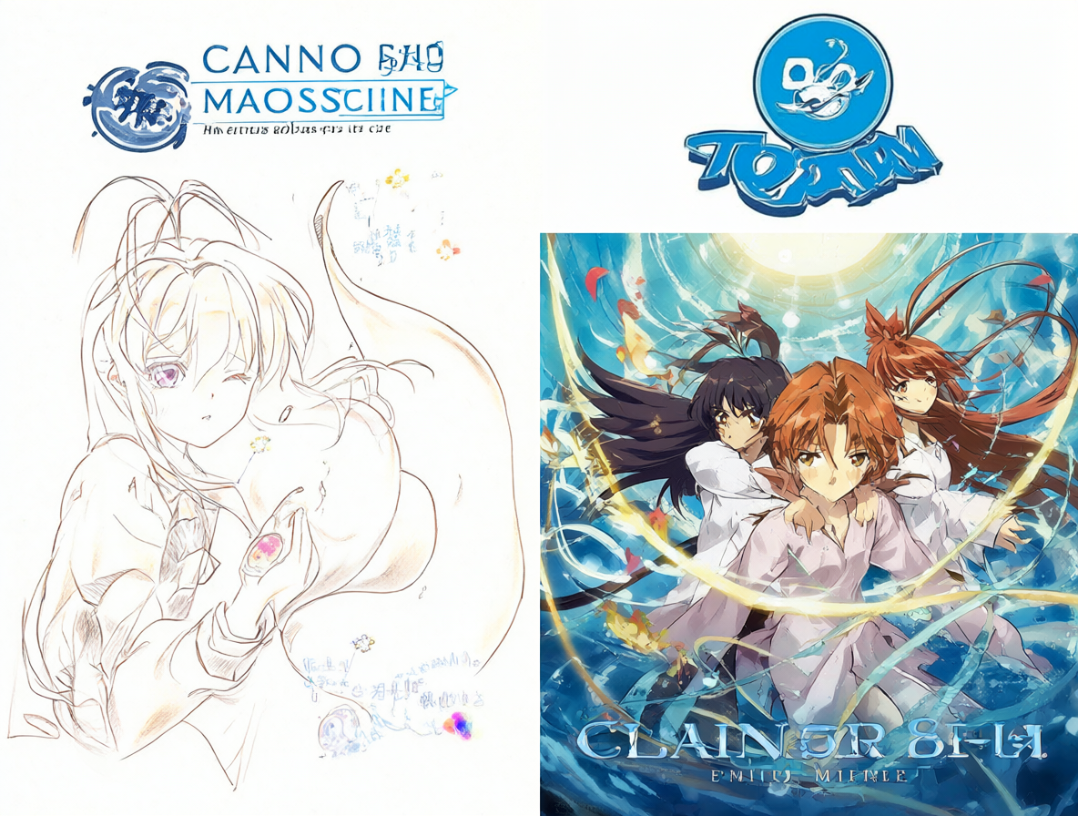 Imagen comparativa del estilo visual de Kyoto Animation y Toei Animation en Clannad
