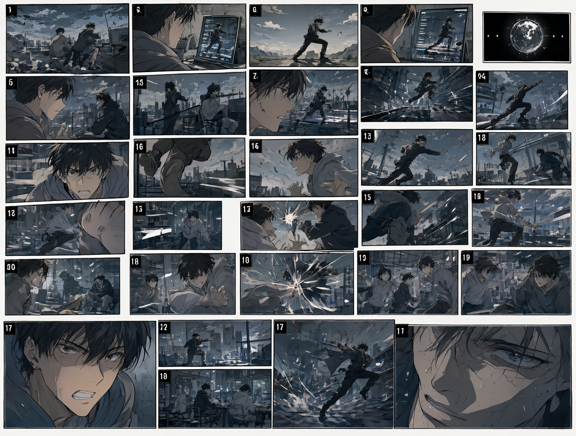 Gráfico conceptual con una línea del tiempo de un anime siendo reproducida en orden incorrecto, mostrando cómo esto confunde a los espectadores y afecta la tensión narrativa.