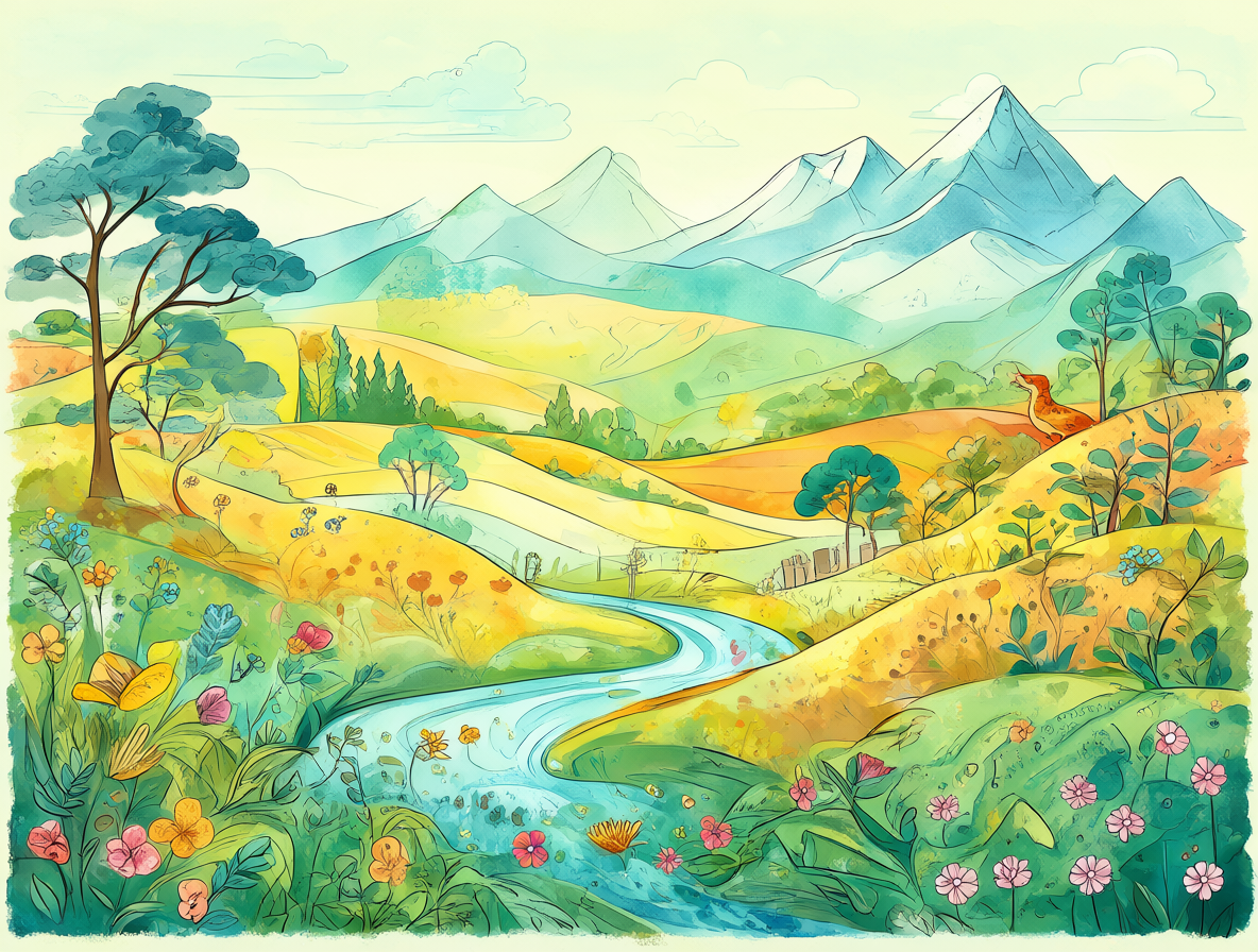 Ilustración del inicio de las estaciones en Chile