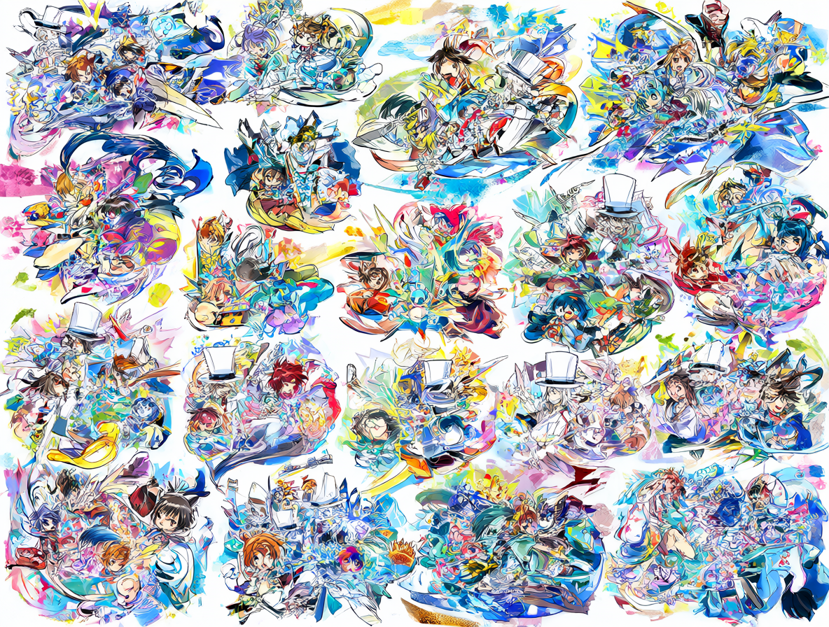 Gráfico visual que muestra la evolución de la franquicia anime y videojuego a través de sus múltiples adaptaciones.