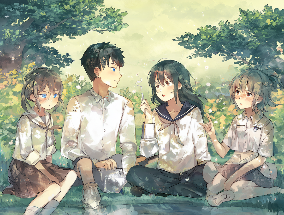 Personajes de Tensura Nikki en un festival