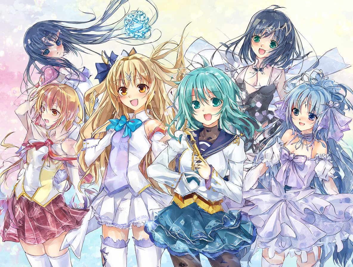 Ilustración de los personajes principales de Kore wa Zombie desu ka