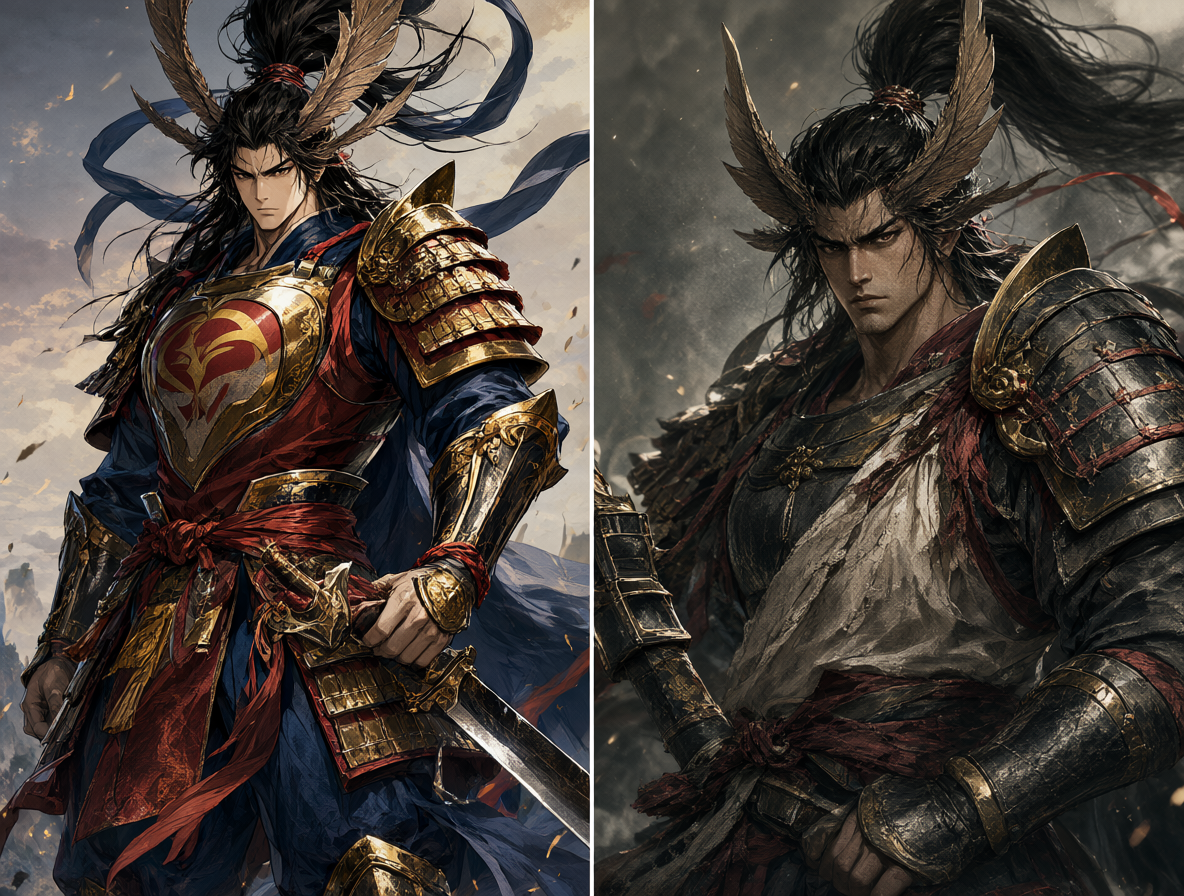 Masamune en dos estilos distintos para mostrar que son IPs separadas.