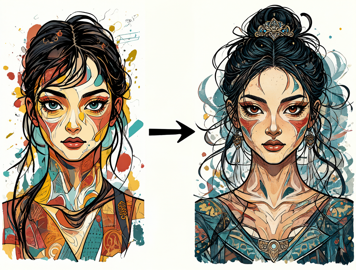 Gráfico mostrando la evolución del diseño artístico desde los años 80 hasta los 90.