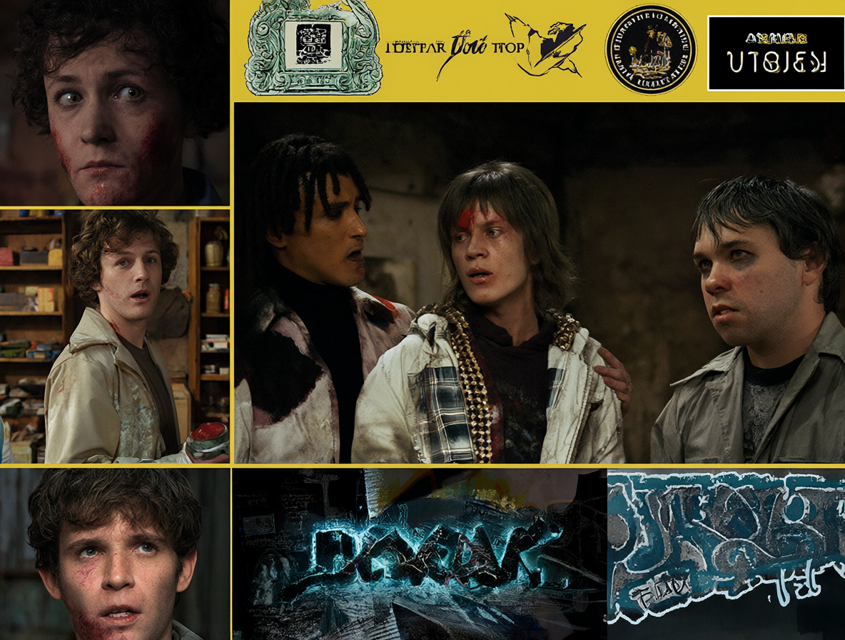 Logotipos y fragmentos de escenas de Gravity Falls, Avatar y The Boondocks